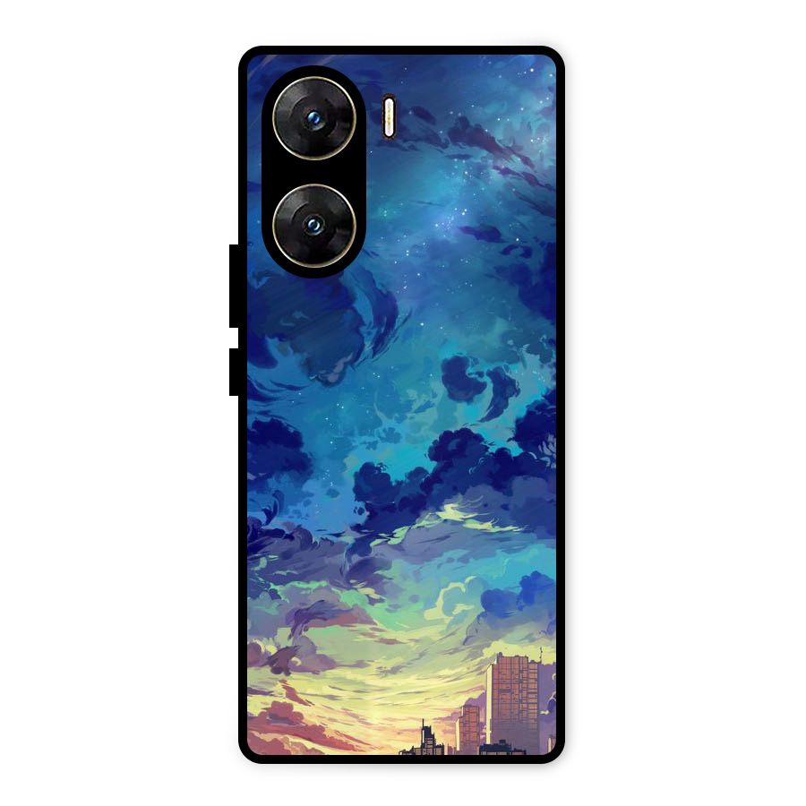 Cloud Art Metal Back Case for Vivo V29e