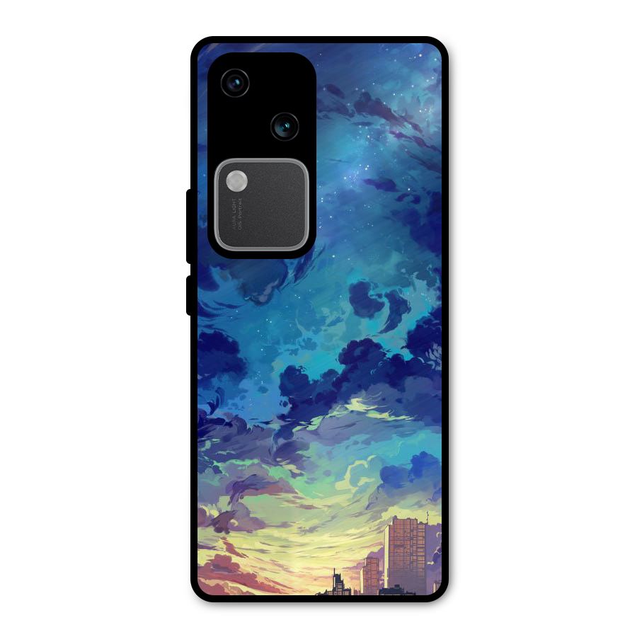 Cloud Art Metal Back Case for Vivo V30