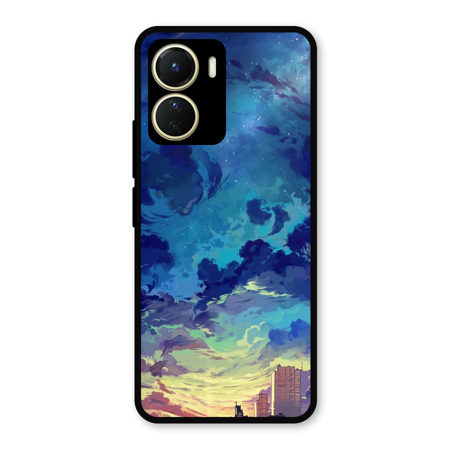 Cloud Art Metal Back Case for Vivo Y16