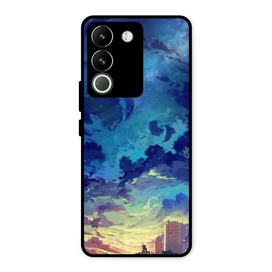Cloud Art Metal Back Case for Vivo Y200