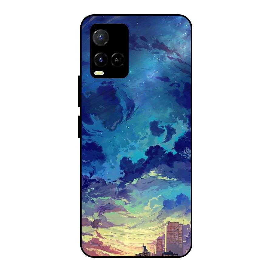 Cloud Art Metal Back Case for Vivo Y21