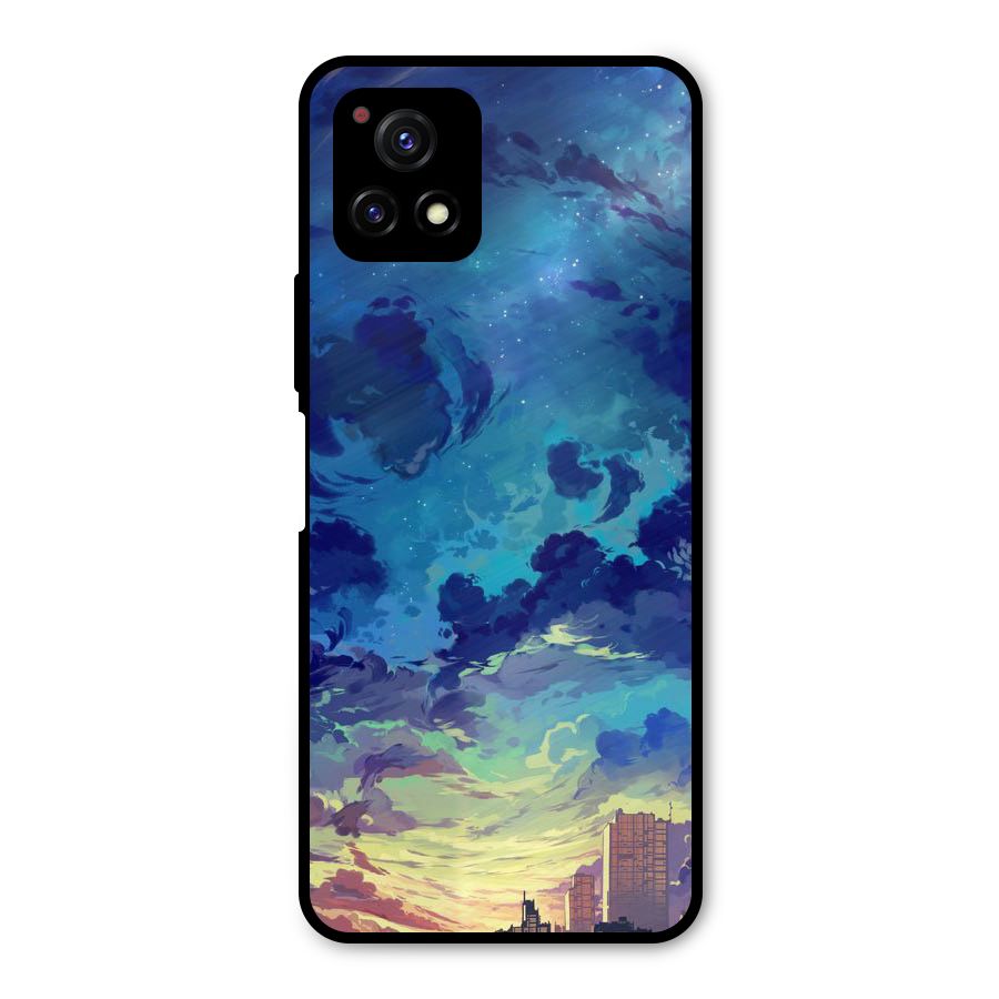 Cloud Art Metal Back Case for Vivo Y72 5G