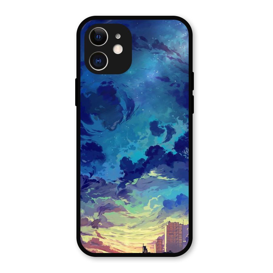 Cloud Art Metal Back Case for iPhone 12
