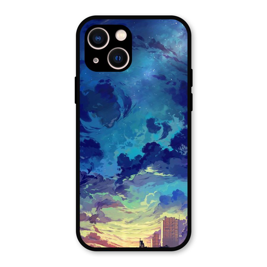 Cloud Art Metal Back Case for iPhone 13