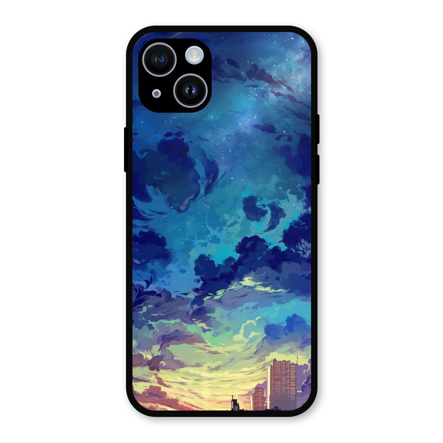 Cloud Art Metal Back Case for iPhone 14