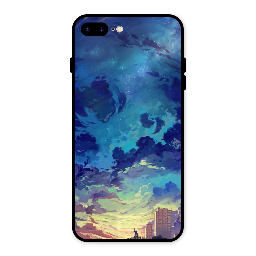 Cloud Art Metal Back Case for iPhone 8 Plus