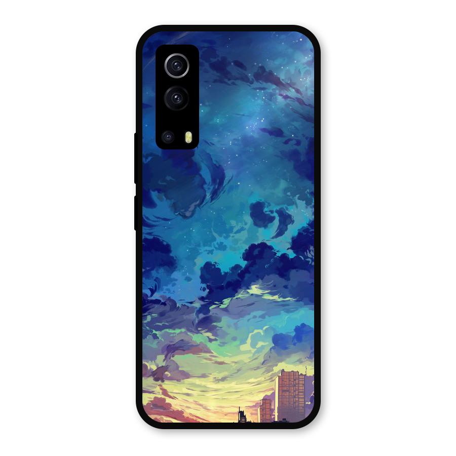 Cloud Art Metal Back Case for iQOO Z3