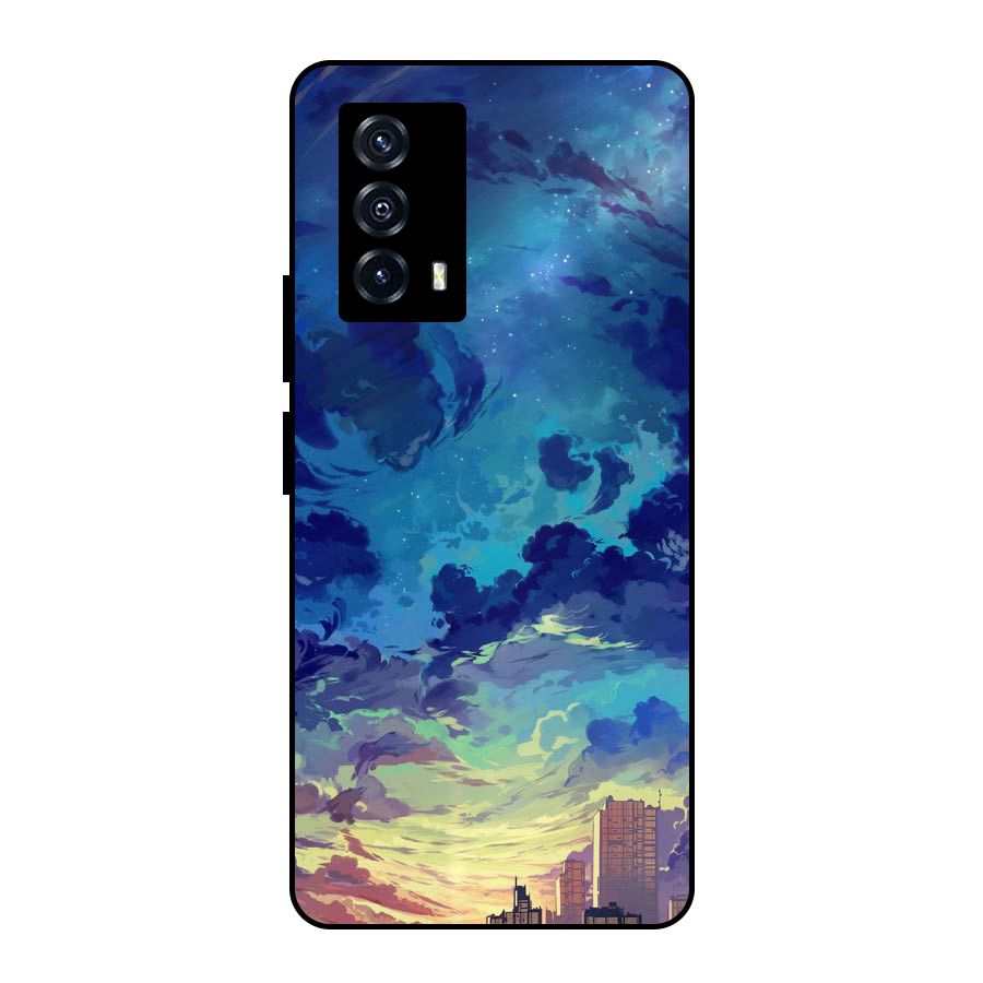 Cloud Art Metal Back Case for iQOO Z5