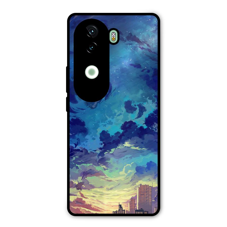 Cloud Art Metal Back Case for iQOO Z9s