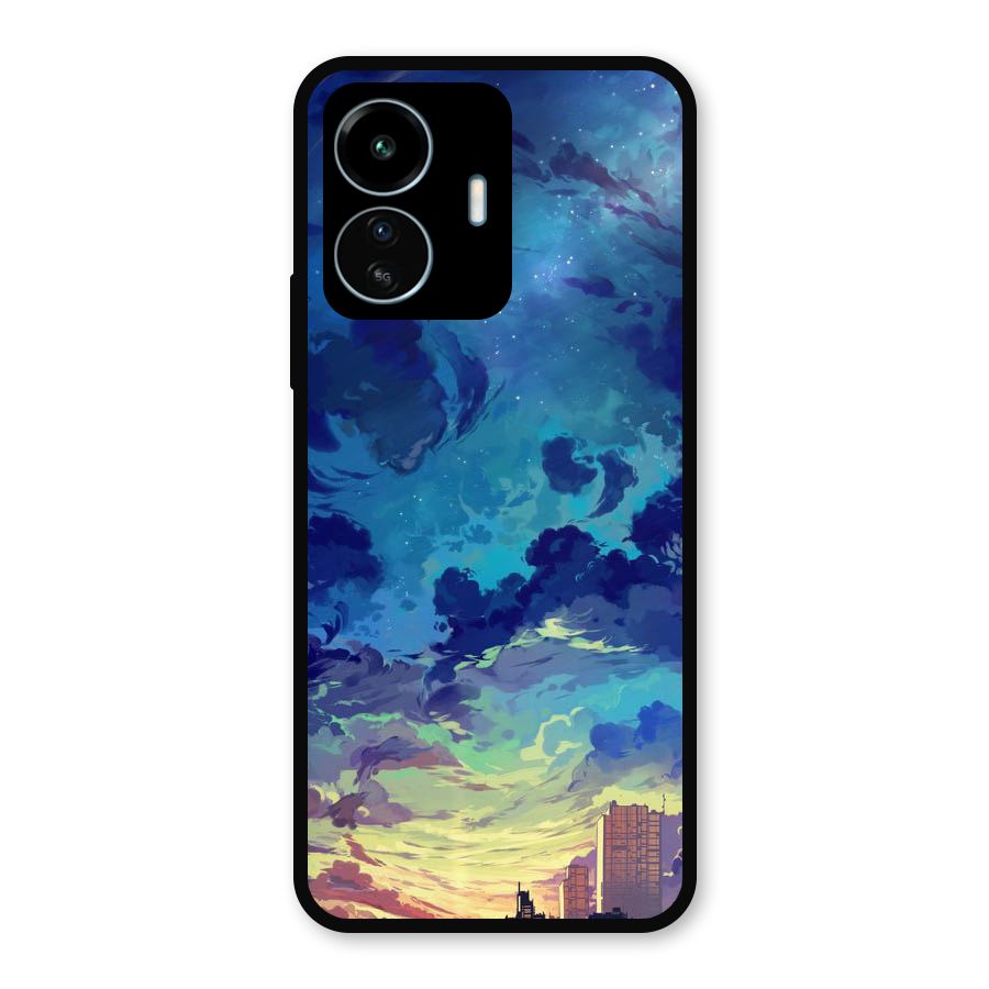 Cloud Art Metal Back Case for vivo iQOO Z6 Lite 5G