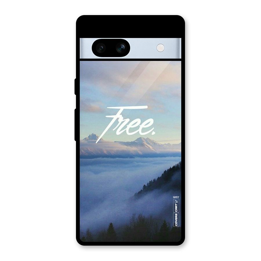 Cloudy Free Glass Back Case for Google Pixel 7a