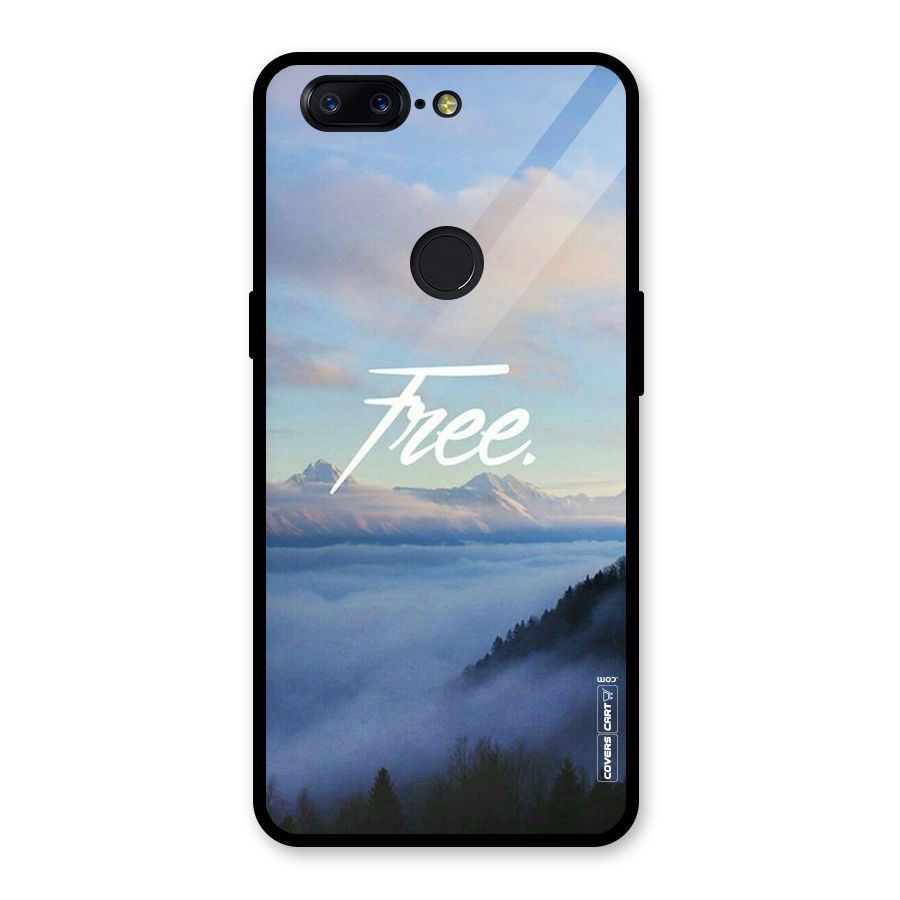 Cloudy Free Glass Back Case for OnePlus 5T