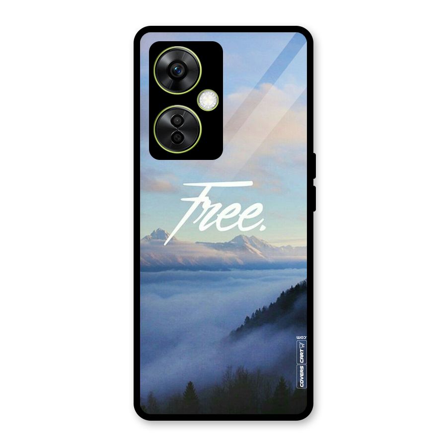 Cloudy Free Glass Back Case for OnePlus Nord CE 3 Lite