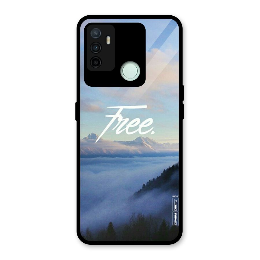Cloudy Free Glass Back Case for Oppo A53