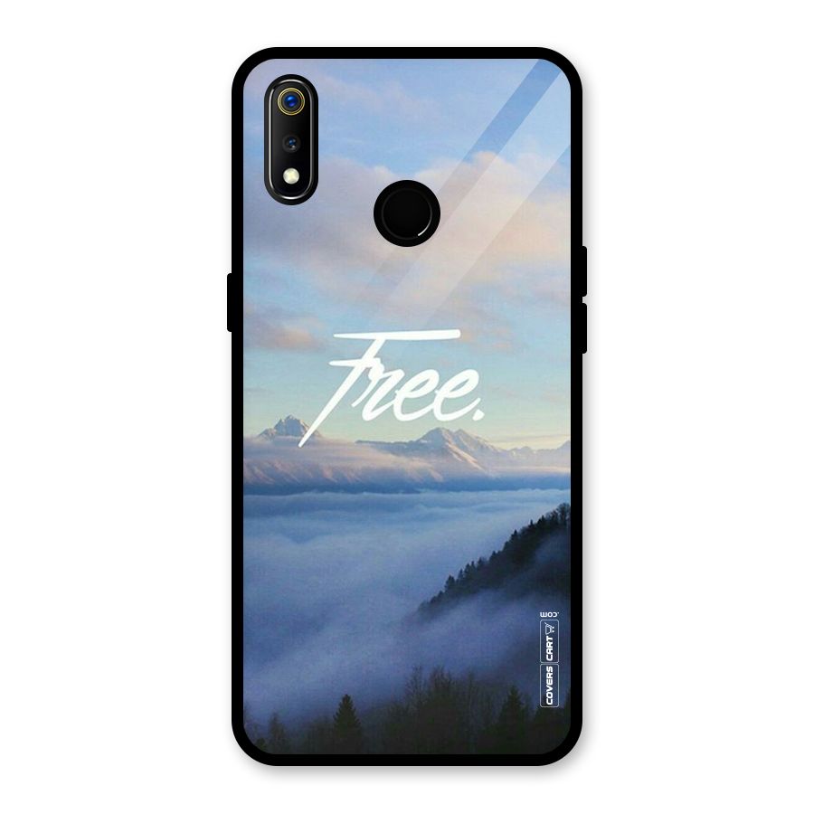 Cloudy Free Glass Back Case for Realme 3i