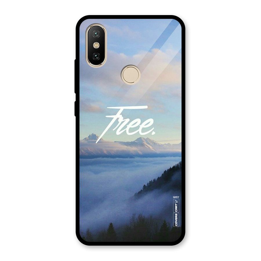Cloudy Free Glass Back Case for Redmi A2