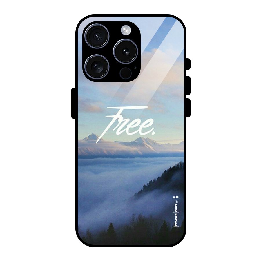 Cloudy Free Glass Back Case for iPhone 15 Pro