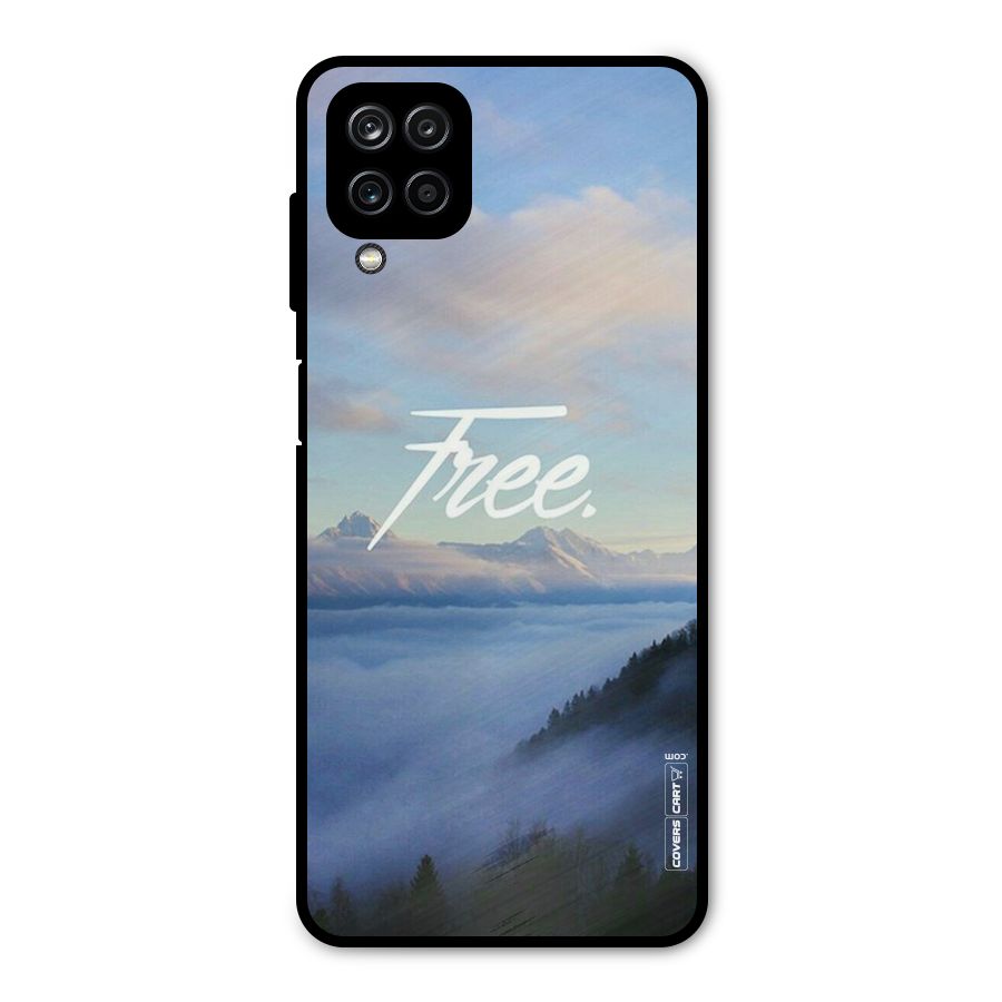 Cloudy Free Metal Back Case for Galaxy A12