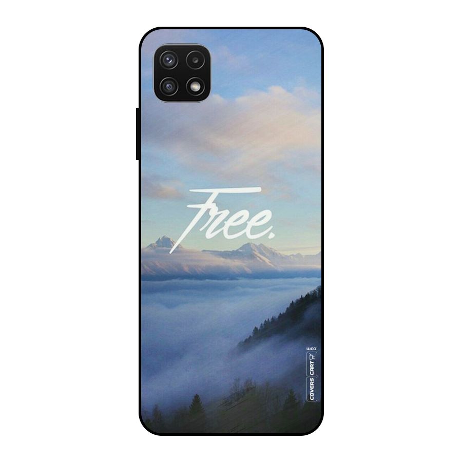 Cloudy Free Metal Back Case for Galaxy A22 5G