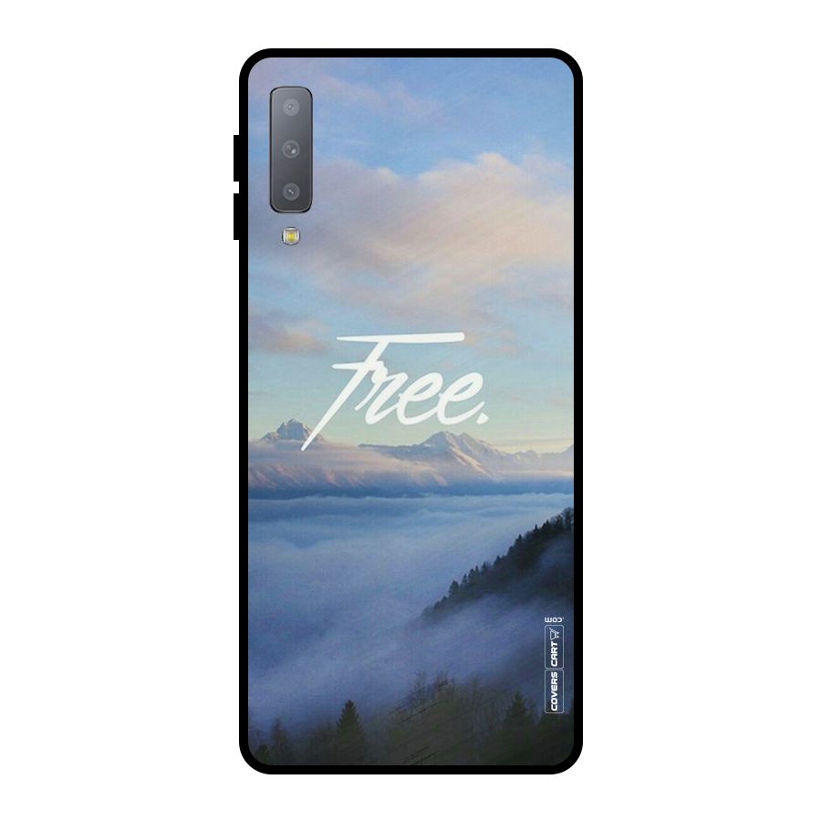 Cloudy Free Metal Back Case for Galaxy A7 (2018)
