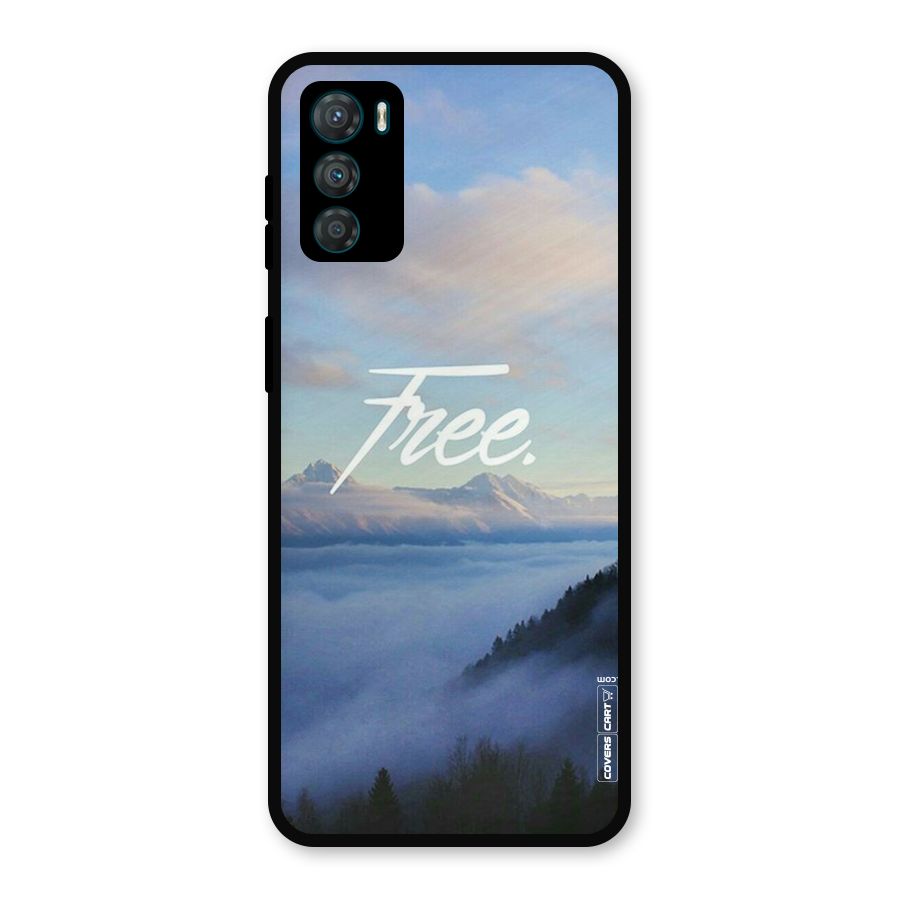 Cloudy Free Metal Back Case for Moto G42