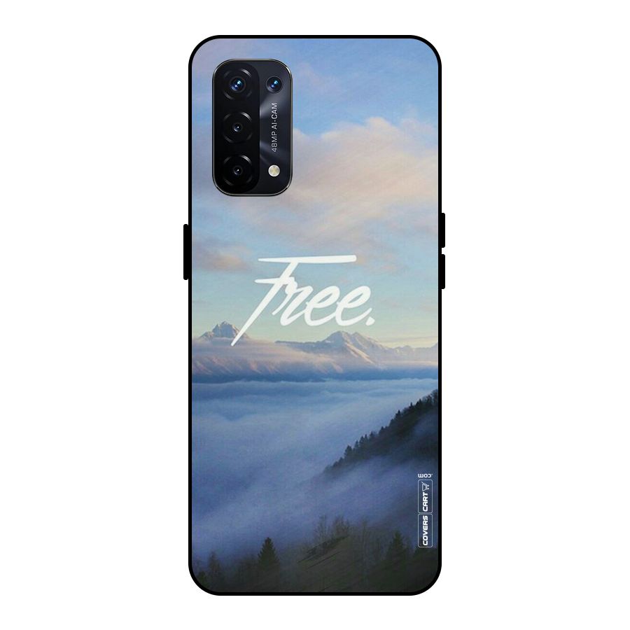 Cloudy Free Metal Back Case for Oppo A74 5G