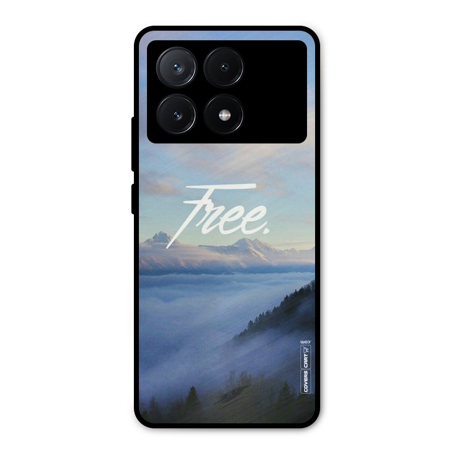 Cloudy Free Metal Back Case for Poco X6 Pro