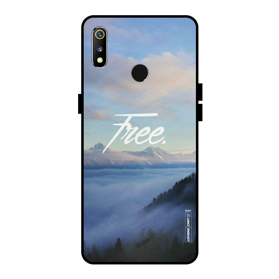 Cloudy Free Metal Back Case for Realme 3i