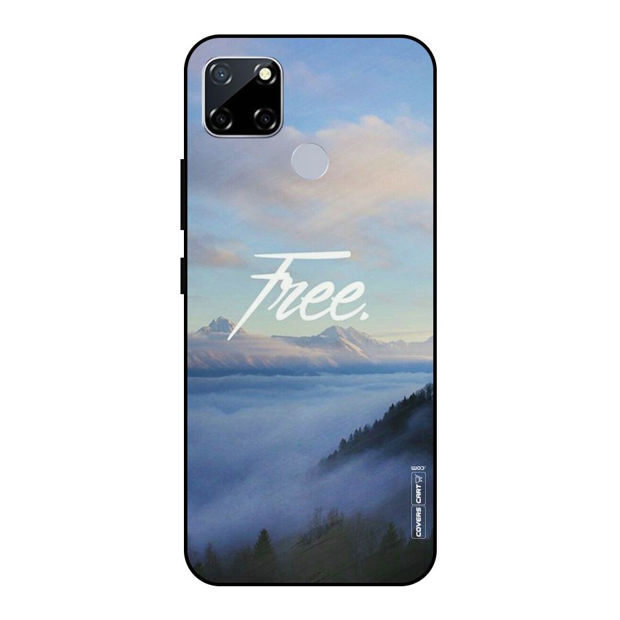 Cloudy Free Metal Back Case for Realme Narzo 30A