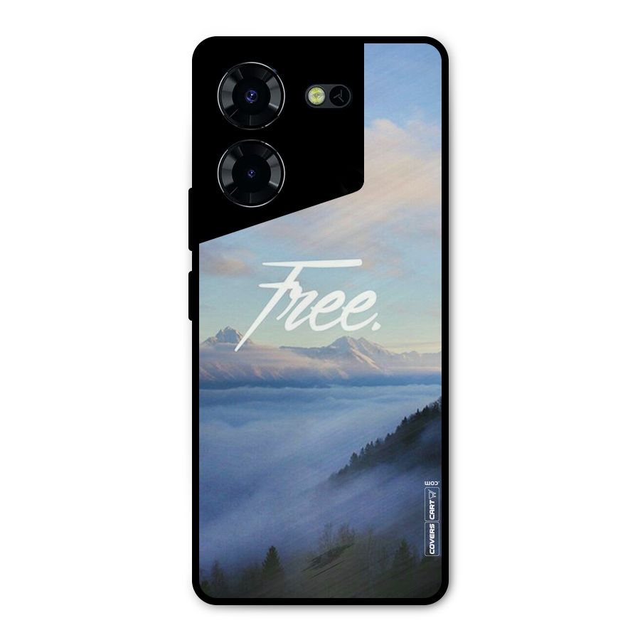 Cloudy Free Metal Back Case for Tecno Pova 5 Pro 5G