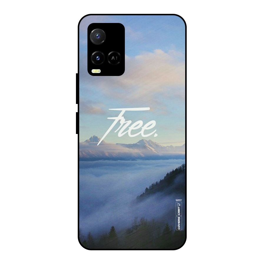 Cloudy Free Metal Back Case for Vivo Y21A