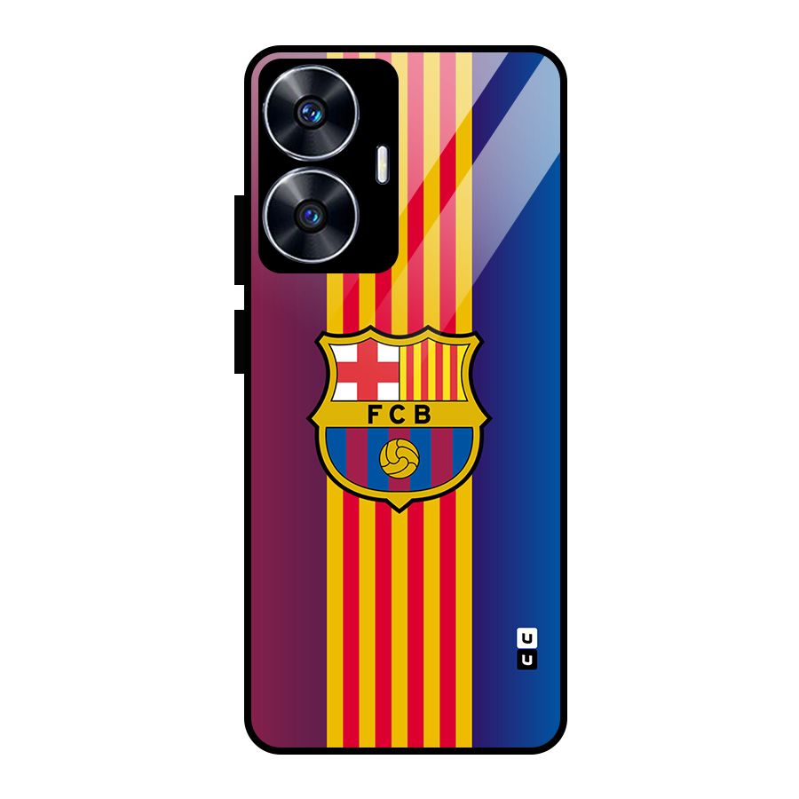 Club Barcelona Glass Back Case for Realme Narzo N55