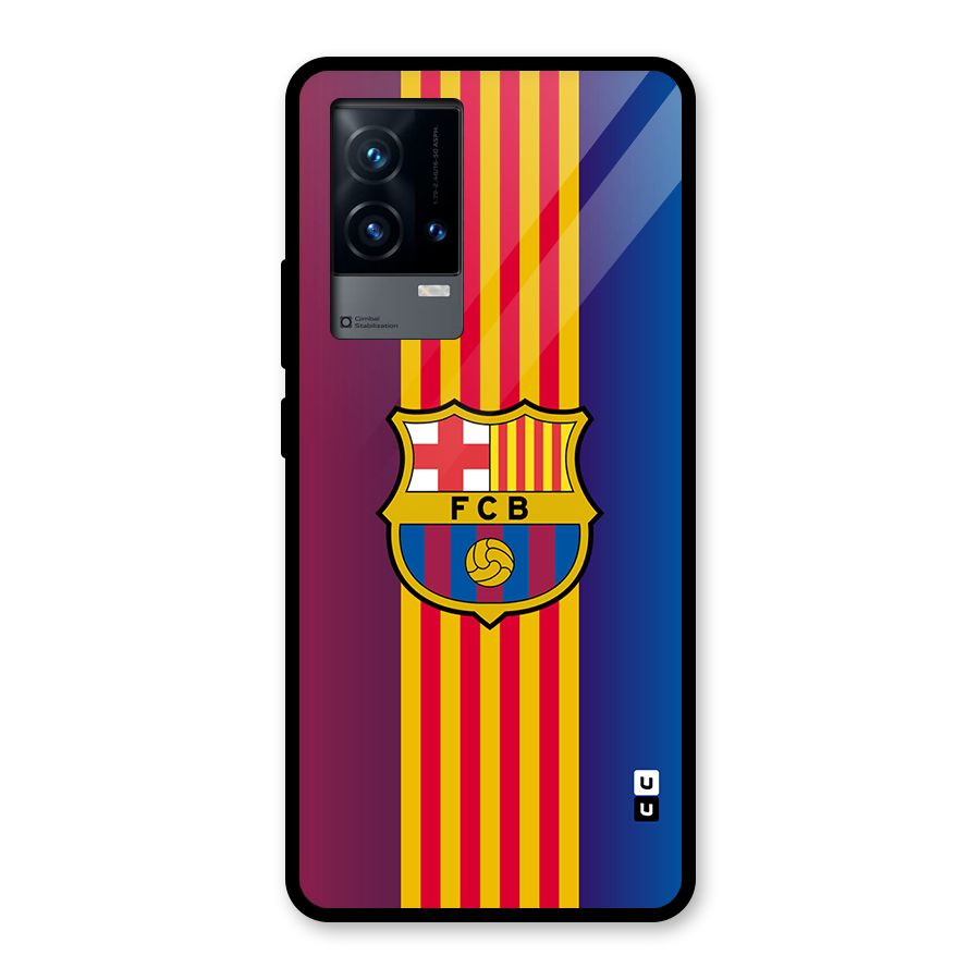 Club Barcelona Glass Back Case for iQOO 9 5G