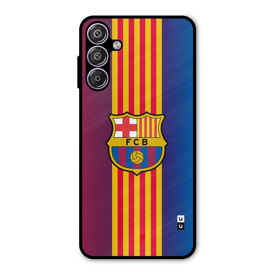 Club Barcelona Metal Back Case for Galaxy F15