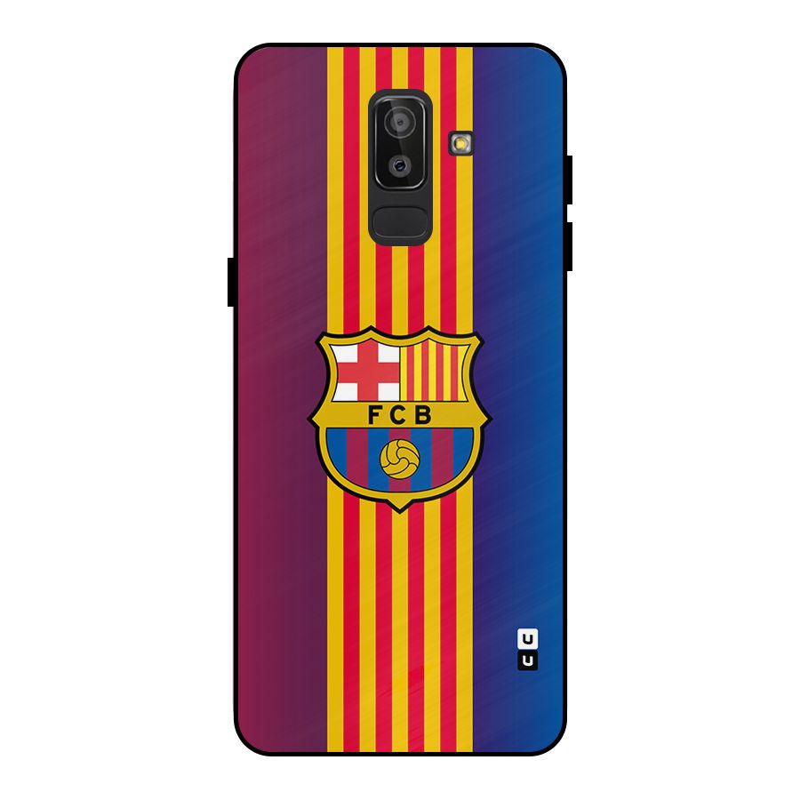 Club Barcelona Metal Back Case for Galaxy J8