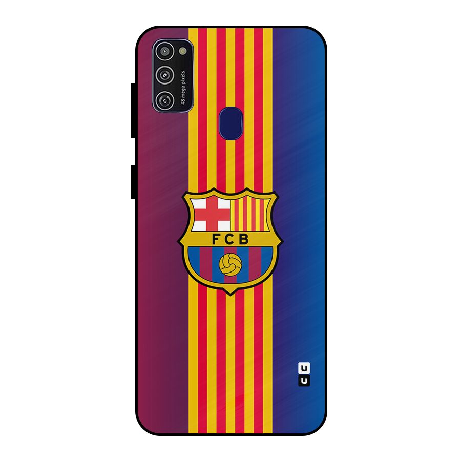 Club Barcelona Metal Back Case for Galaxy M21