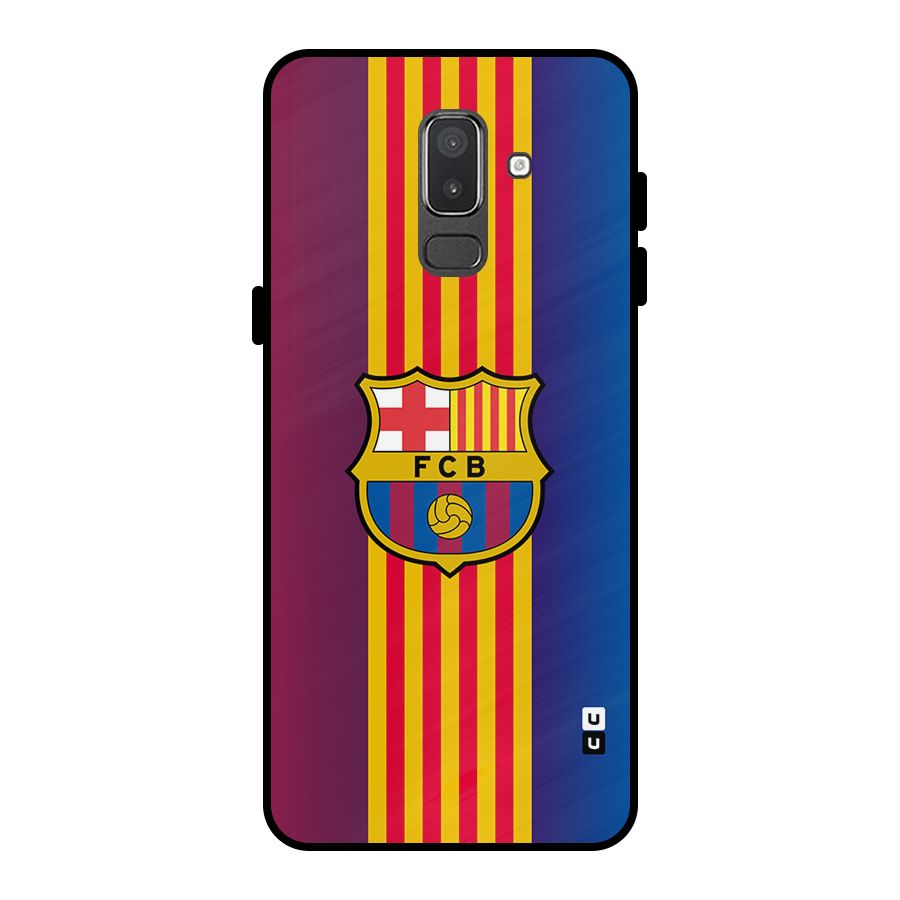 Club Barcelona Metal Back Case for Galaxy On8 (2018)