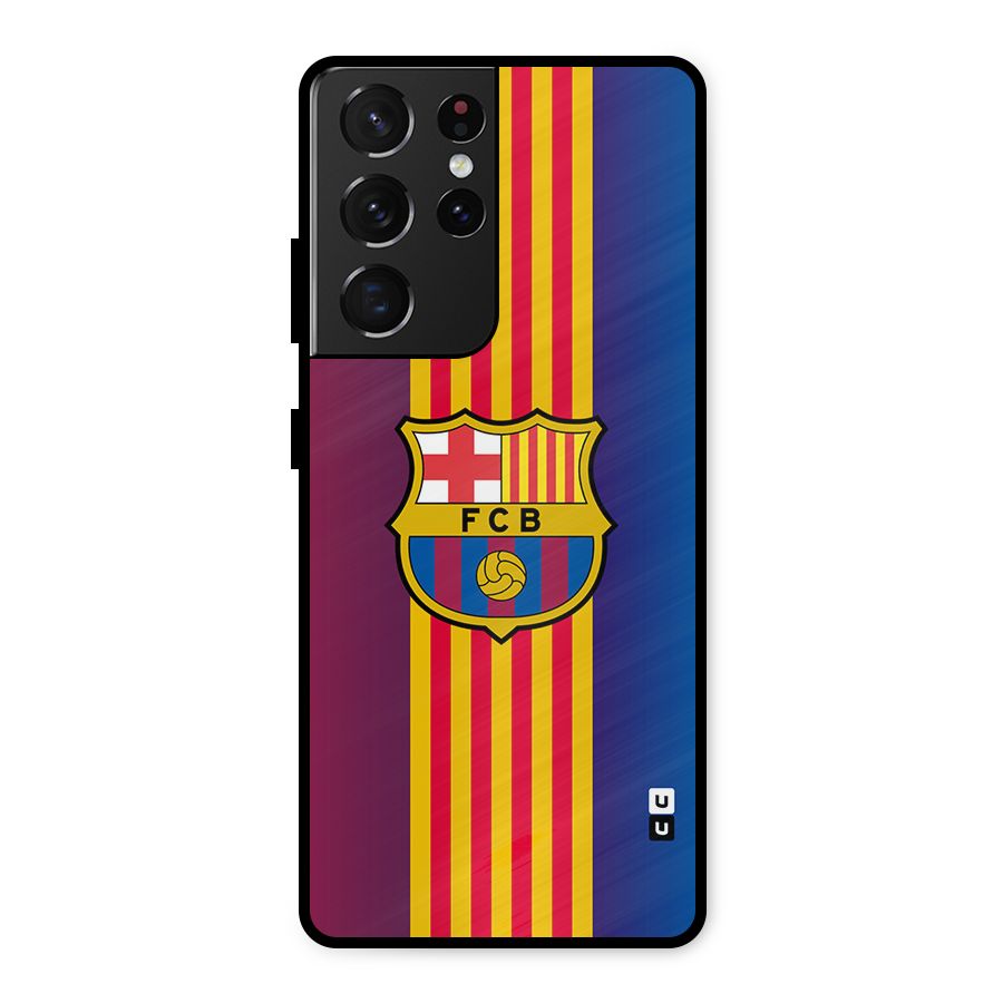 Club Barcelona Metal Back Case for Galaxy S21 Ultra 5G