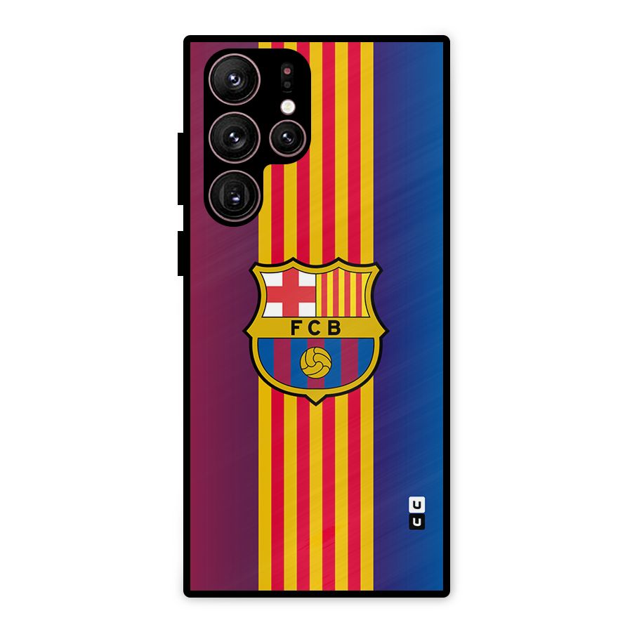 Club Barcelona Metal Back Case for Galaxy S22 Ultra 5G
