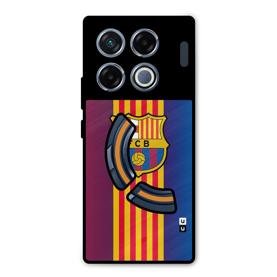 Club Barcelona Metal Back Case for Infinix GT 20 Pro
