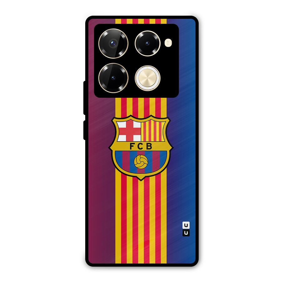 Club Barcelona Metal Back Case for Infinix Note 40 Pro Plus