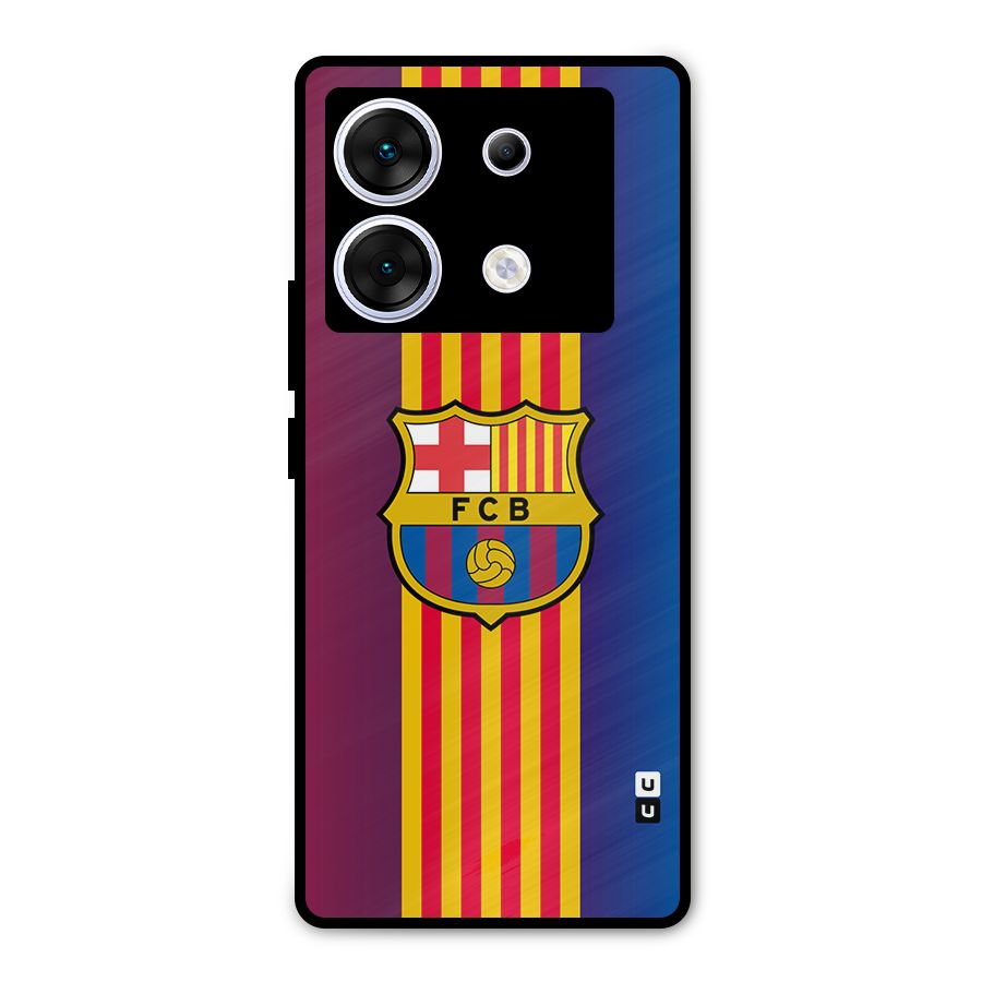 Club Barcelona Metal Back Case for Infinix Zero 30 5G