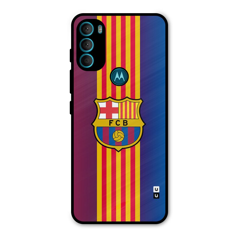 Club Barcelona Metal Back Case for Moto G71 5G