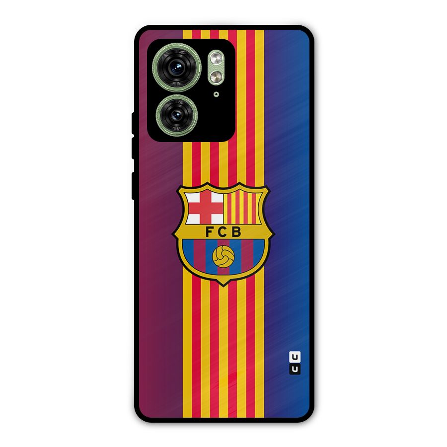 Club Barcelona Metal Back Case for Motorola Edge 40 5G