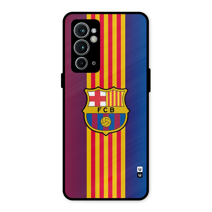 Club Barcelona Metal Back Case for OnePlus 9RT 5G