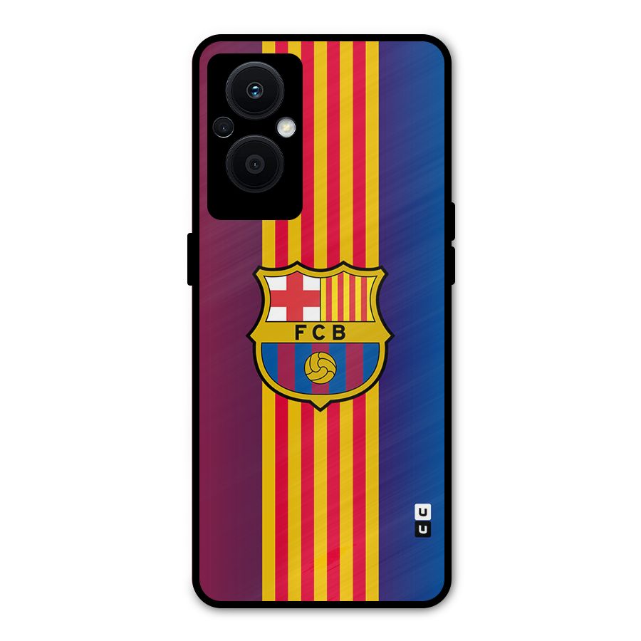 Club Barcelona Metal Back Case for Oppo F21s Pro 5G