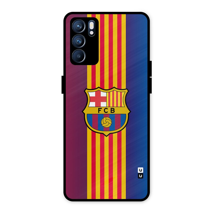 Club Barcelona Metal Back Case for Oppo Reno6 5G