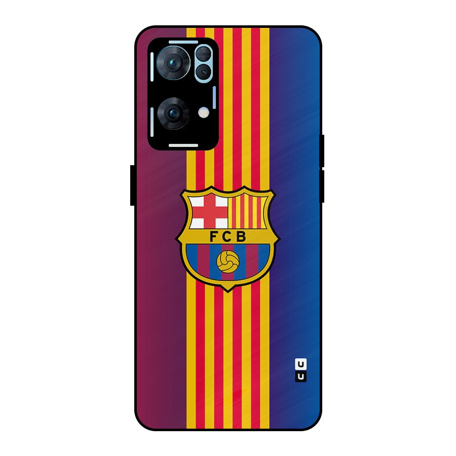 Club Barcelona Metal Back Case for Oppo Reno7 Pro 5G