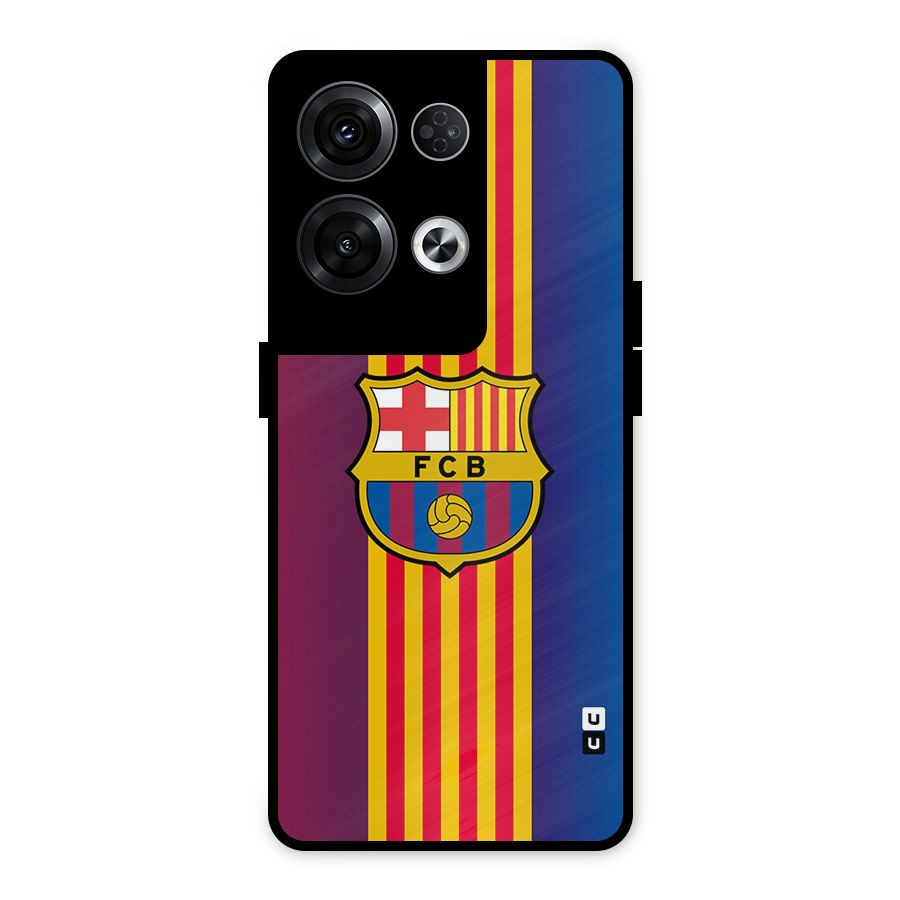 Club Barcelona Metal Back Case for Oppo Reno8 Pro 5G