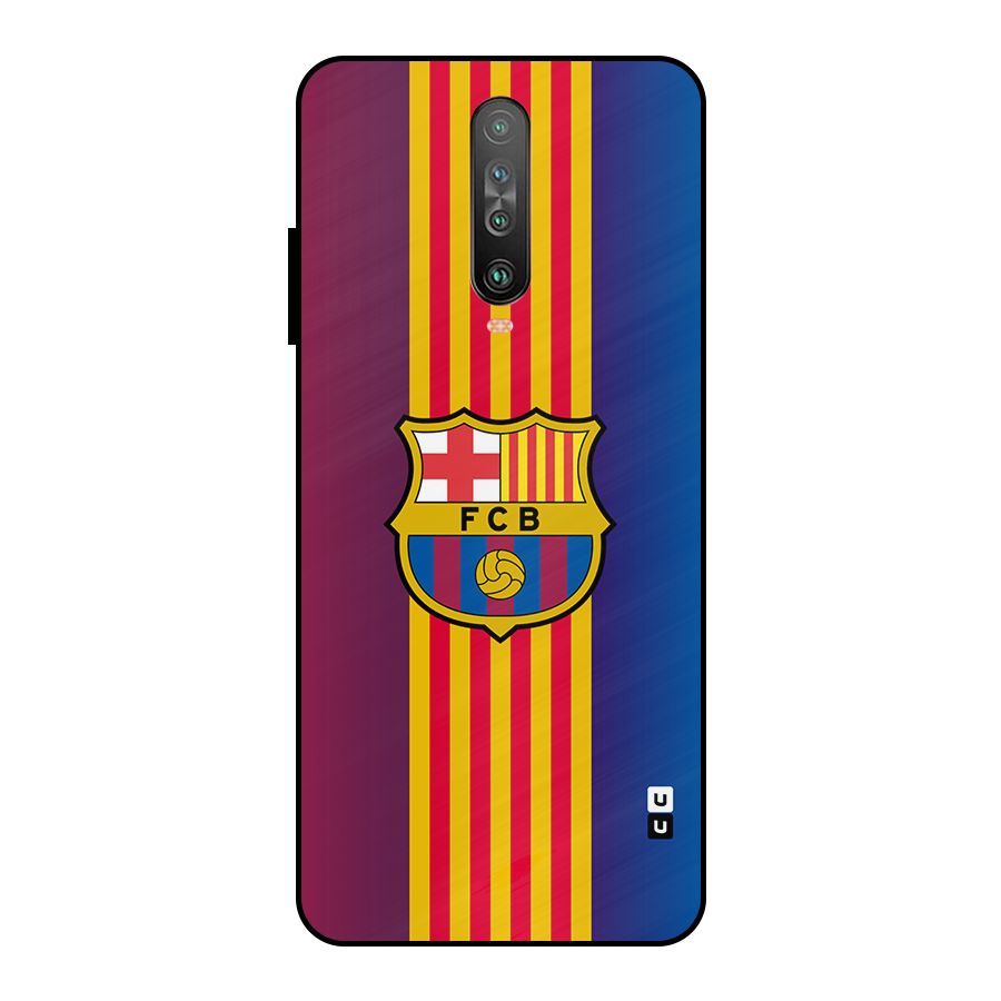 Club Barcelona Metal Back Case for Poco X2